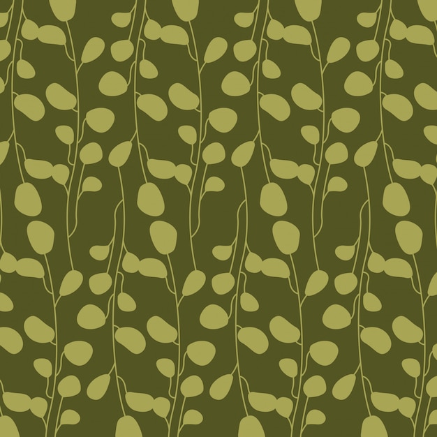 Free vector green abstract leaves, pattern