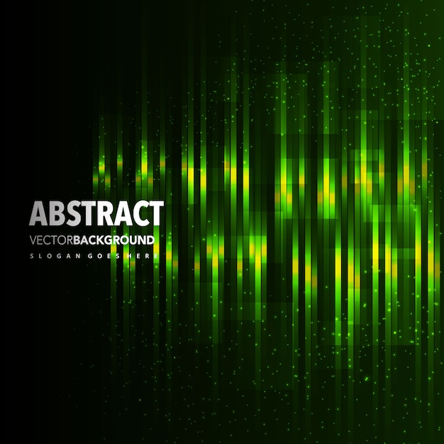 Free vector green abstract line background