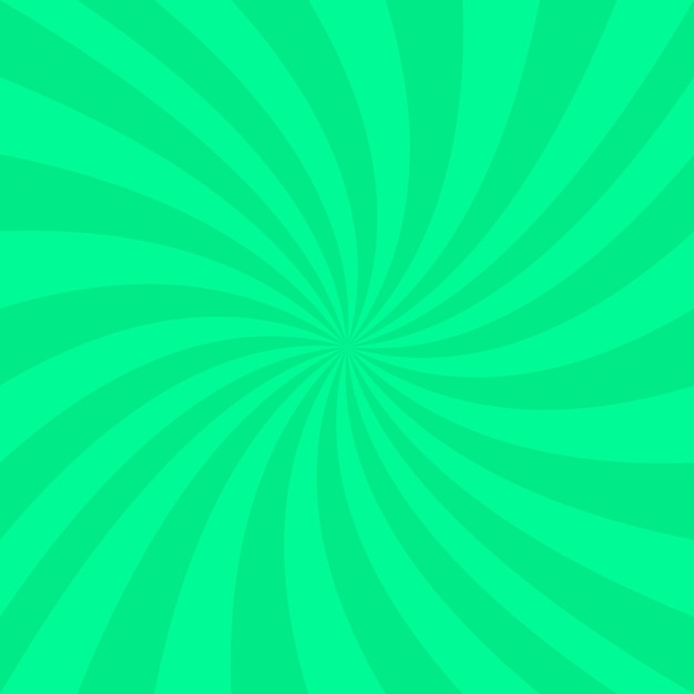 Free vector green abstract spiral background - vector design from spinning rays