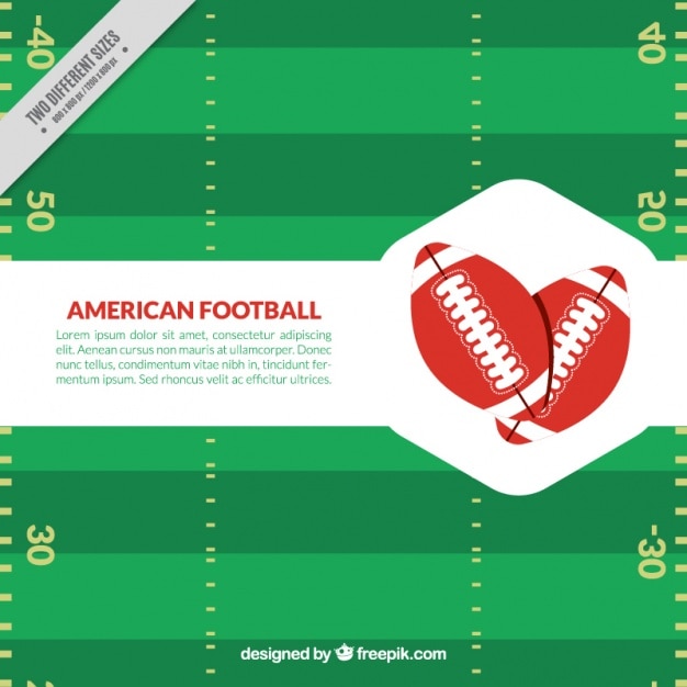 Free Vector green background of american football game