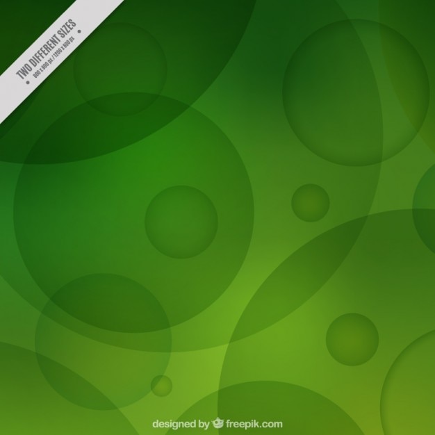 Free vector green background of circles