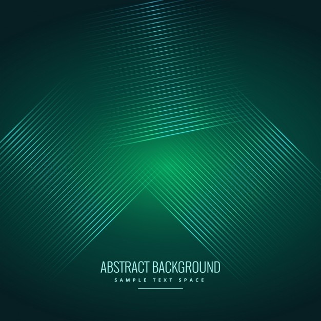 Free vector green background with abstract shiny lines