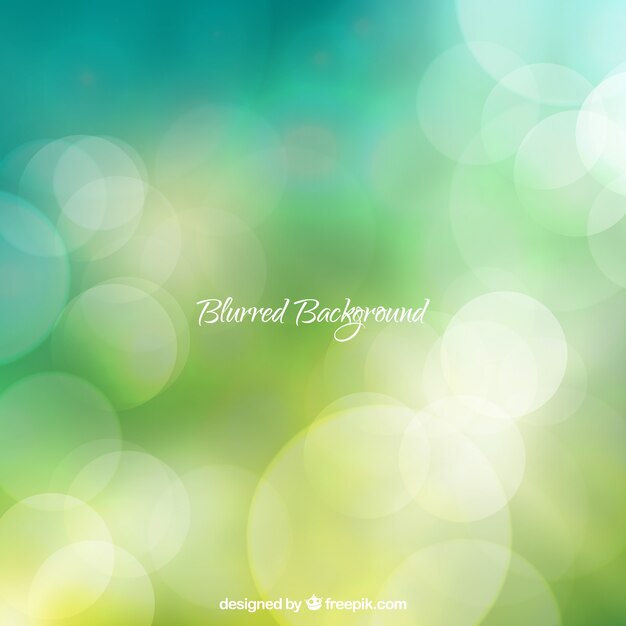 Green background with a bokeh effect