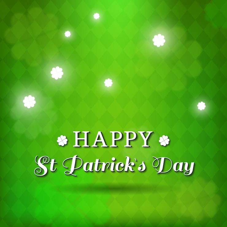 मुफ़्त वेक्टर green background with diamonds for st patrick