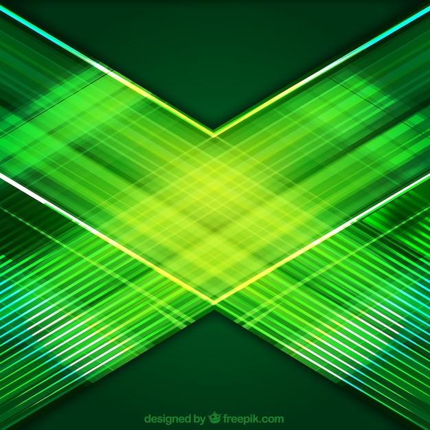 Зеленый фон с блестящими линиями