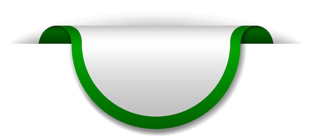 Banner verde su sfondo bianco