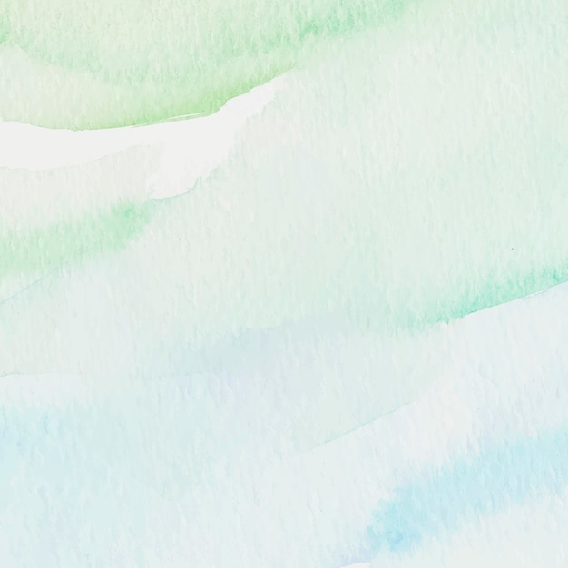 Free vector green and blue watercolor style background