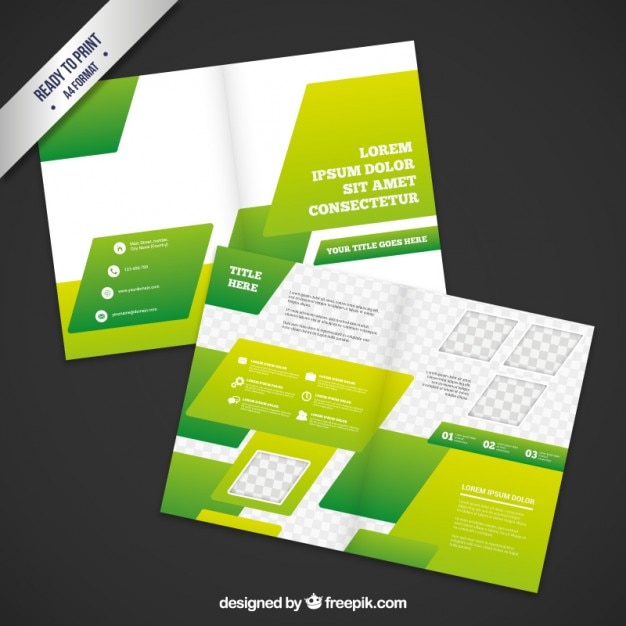 Green brochure design