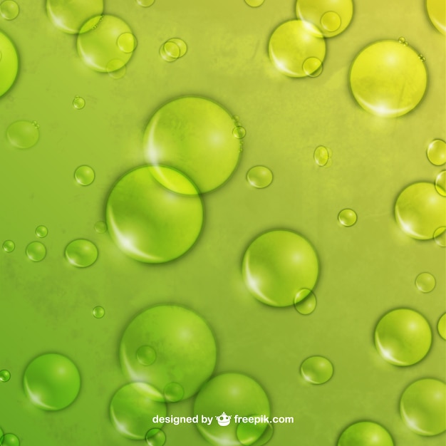Зеленые пузыри фон