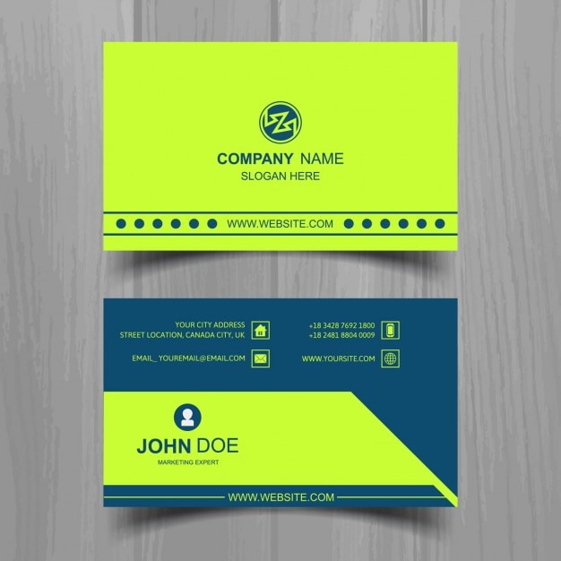 Green business card