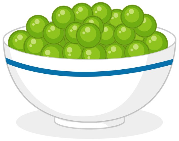 Green candy sphere in a bowl isolated