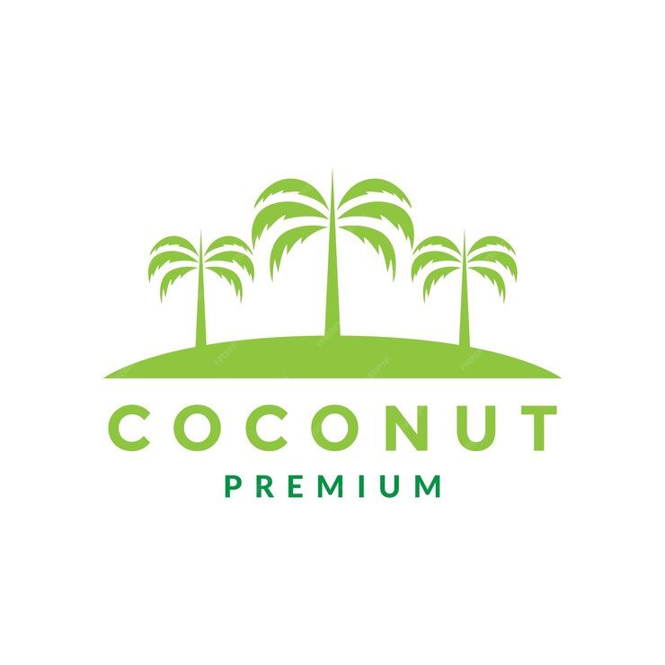 Premium Vector | Green coconut trees group logo design vector graphic ...