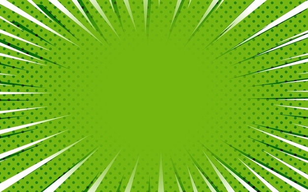 Free vector green comic background retro vector illustration