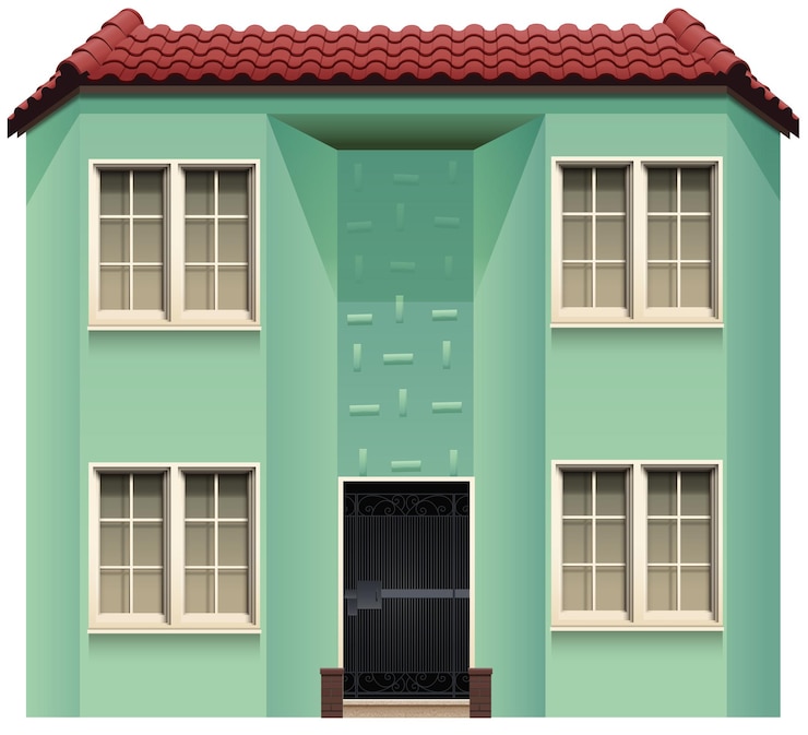 मुफ़्त वेक्टर a green commercial property