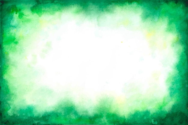 Green copy space background in watercolour
