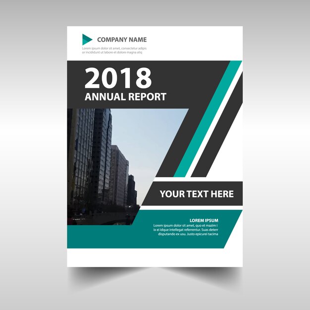 Green corporate annual report design