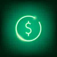Free vector green cryptocurrency design element vector