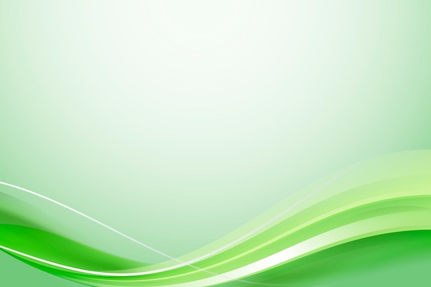 Green curve abstract background