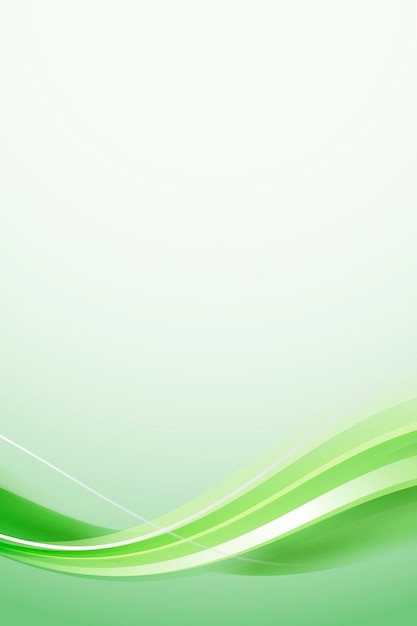 Free vector green curve frame template