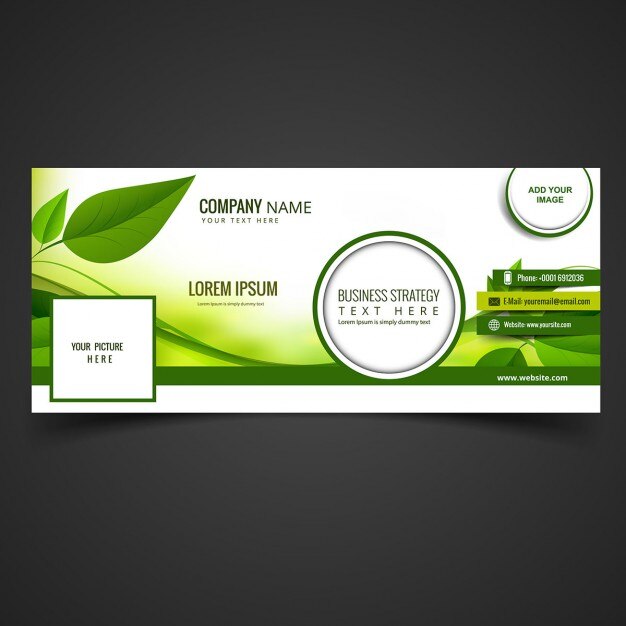 Green eco facebook cover