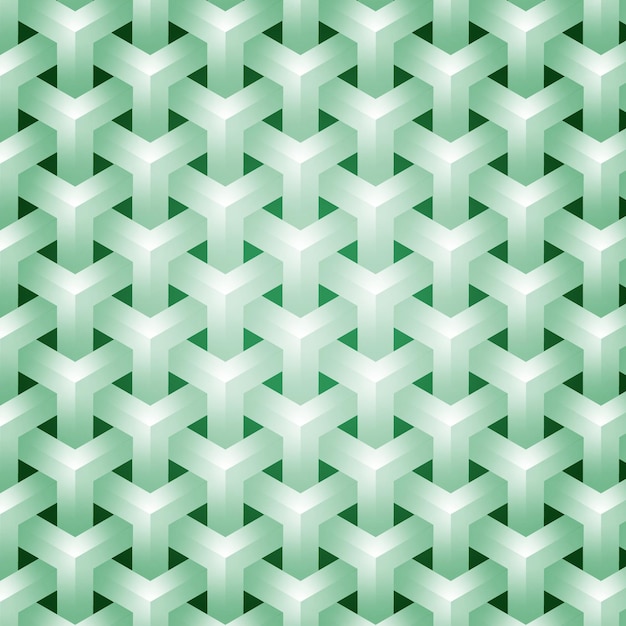 Green elegant geometric seamless pattern