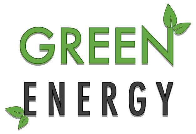 Баннер знак зеленой энергии