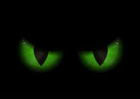 Free vector green evil eyes background