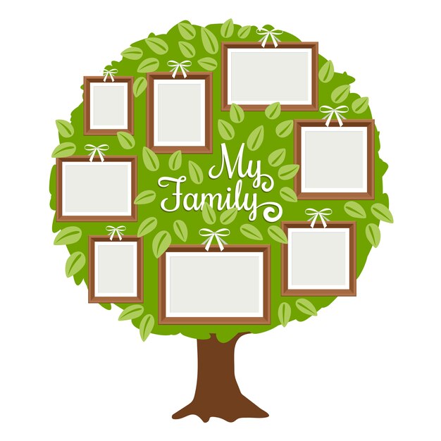 Free Vector | Family tree illustration