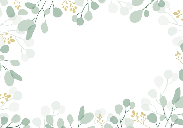 Green floral background