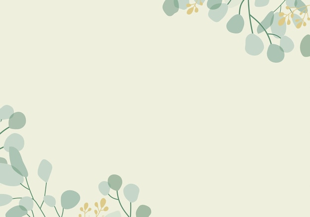 Green floral background