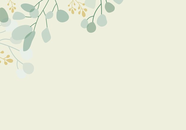 Green floral background