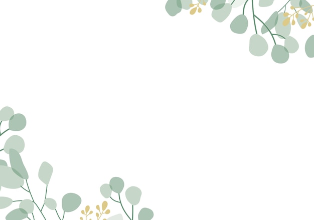 Green floral background