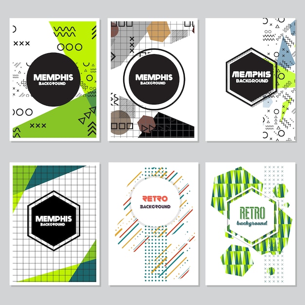 Free vector green flyer design