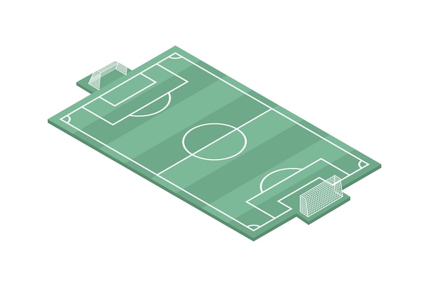 Soccer field isometric