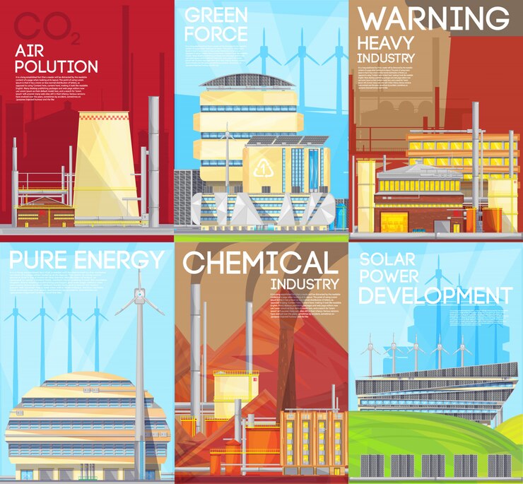 Free Vector green force environmental ecological durable solutions 