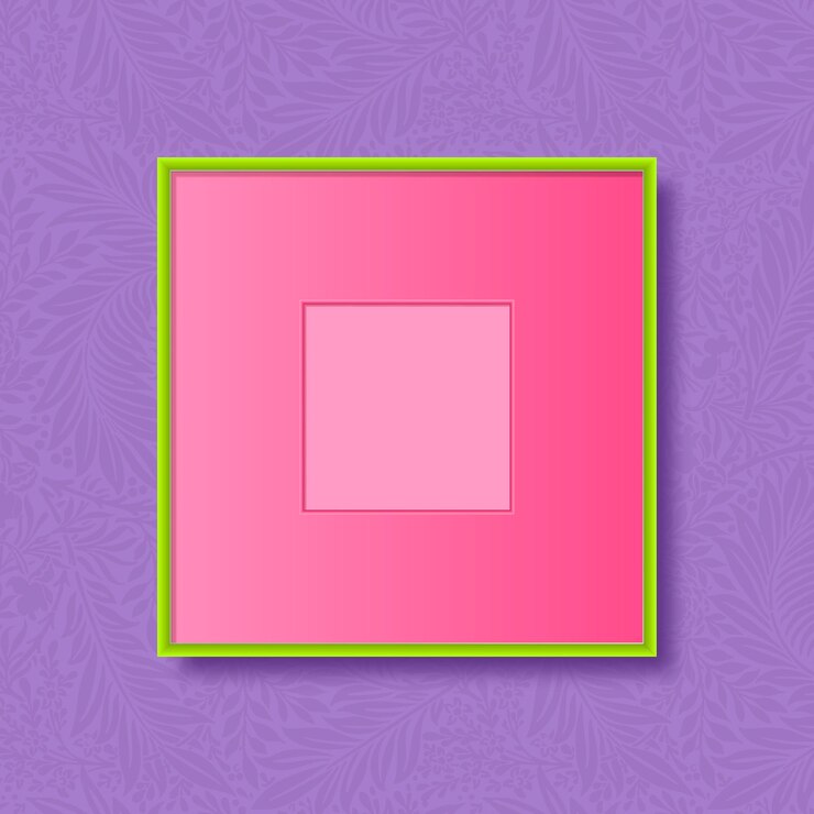मुफ़्त वेक्टर green frame on a purple background 