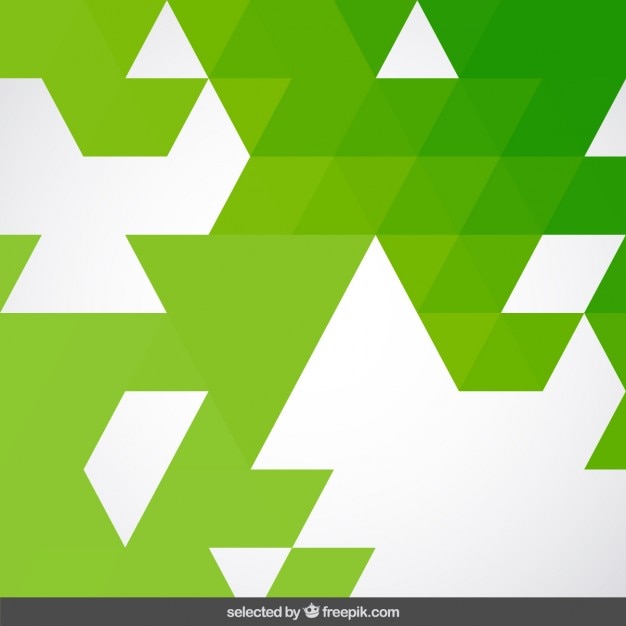 Free vector green geometrical background