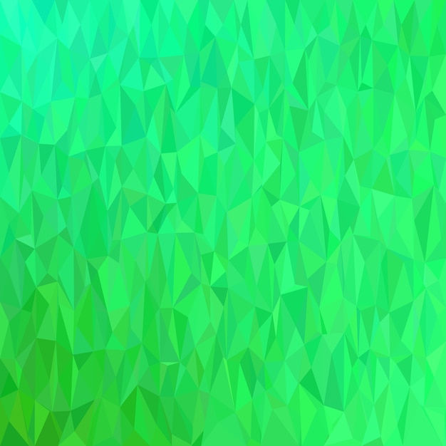 Зеленый геометрический хаотический фон треугольника - векторная иллюстрация мозаики