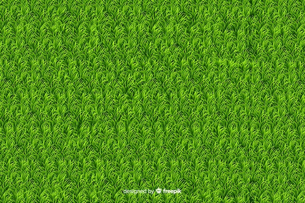 Free vector green grass background realisitic design