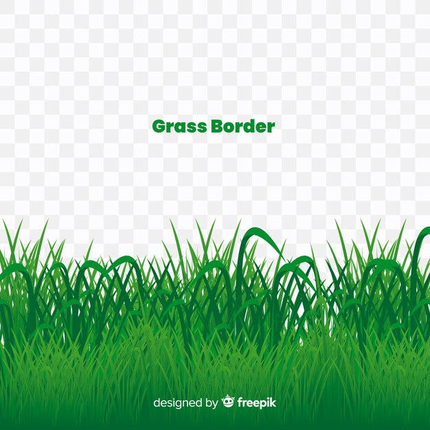 Green grass banner realistic style