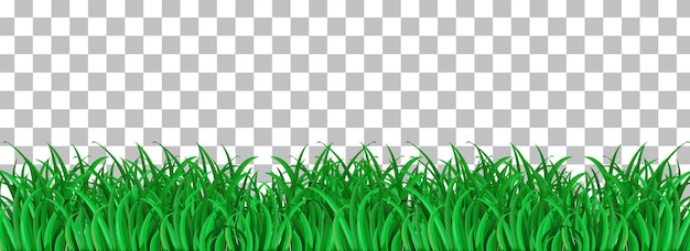 Vettore gratuito erba verde su sfondo trasparente