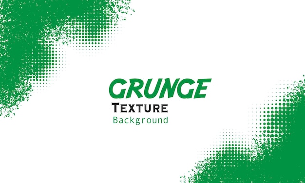 Green grunge border with halftone  background