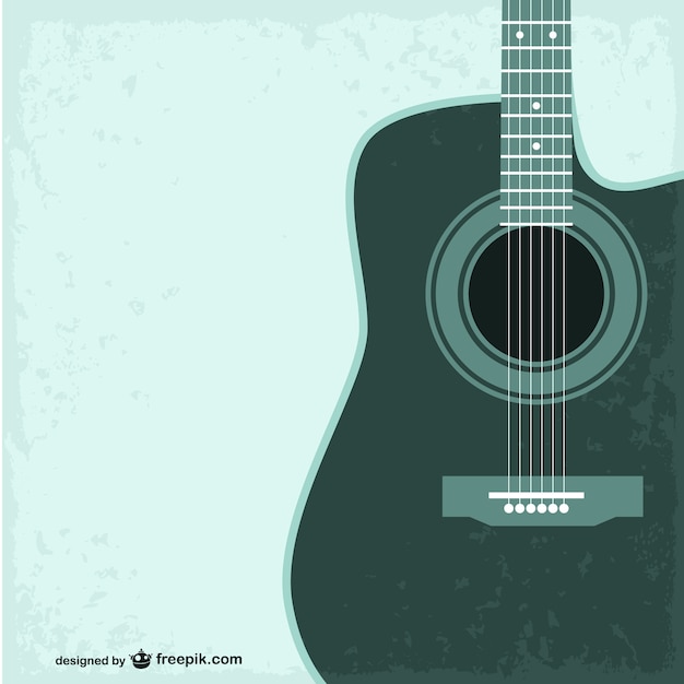 Chitarra libero template vector