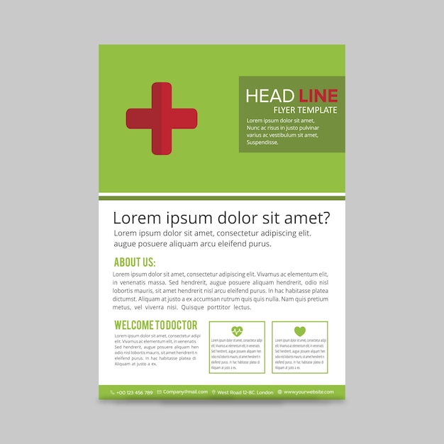 Зеленая медицинская брошюра