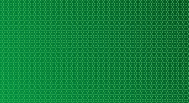 green hexagonal net line background