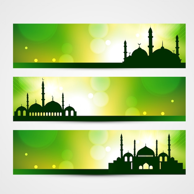 Красивые баннеры ramadan kareem и eid