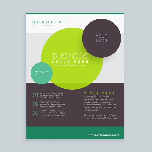 Cerchi moderno business brochure progettazione volantino a4