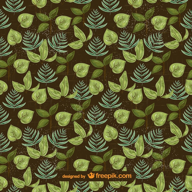 Free vector green leaves collection