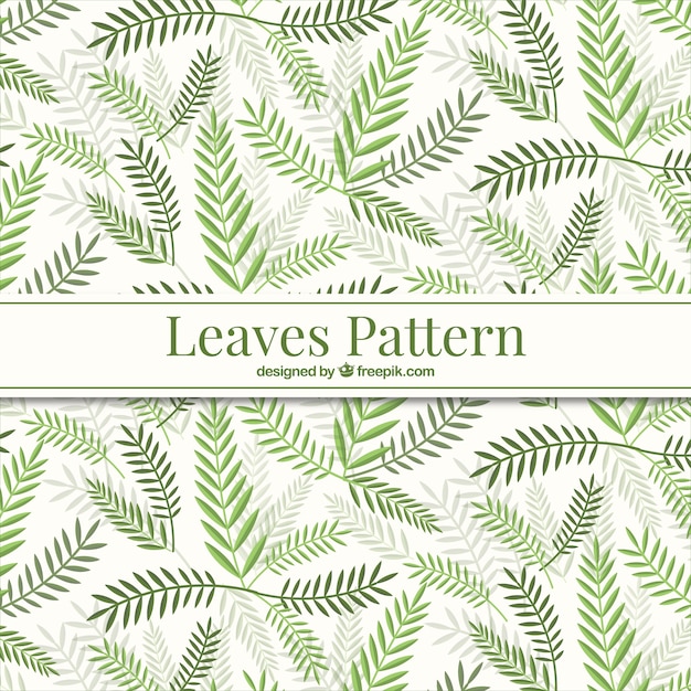 녹색 나뭇잎 패턴