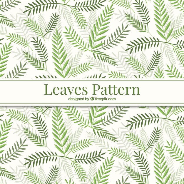 Green leaves pattern